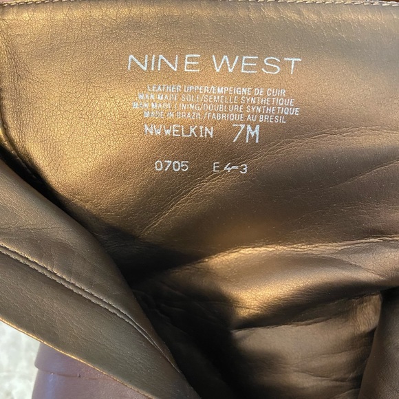 Nine West size 7 leather boots - Picture 2 of 5